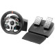 Mars Gaming MWHRSXTWO mando y volante Negro USB Volante + Pedales Analógico